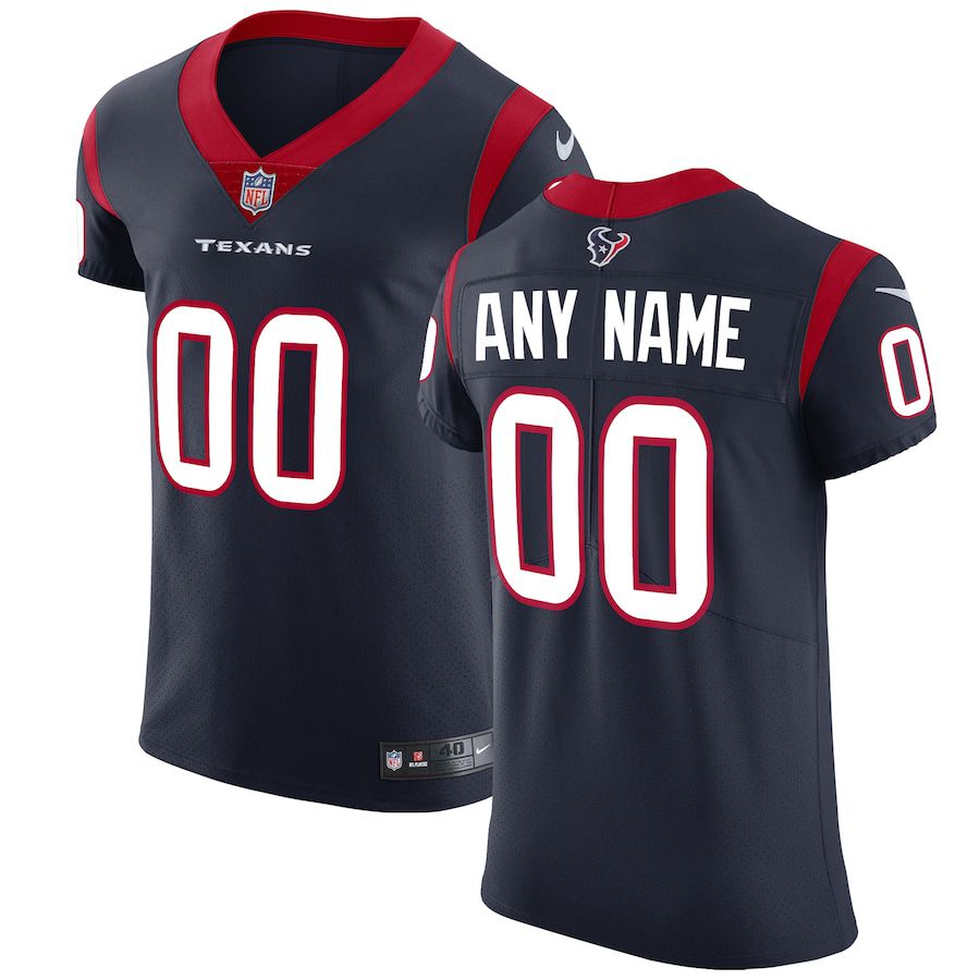 Men Houston Texans Nike Navy Vapor Untouchable Elite Custom NFL Jersey->customized nfl jersey->Custom Jersey